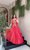 PC 554 Pure Shimmer Embroidery Work Lehenga With Shrug Koti Wholesale Online